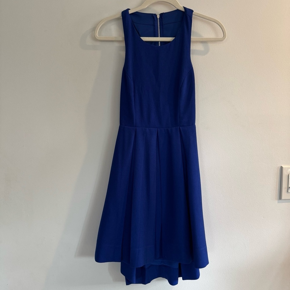 Just Us Royal Blue Skater Dress Size Small